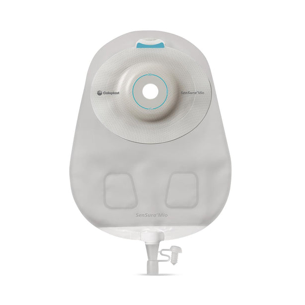 SenSura Mio Soft Convex Urostomy Single Use Kit, Transparent, Cut-to-Fit, 3/8"-1-11/16" (10-43 mm), 1-Piece Pouching Systems - 13663 - 5 Each