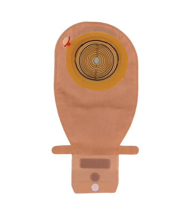 Coloplast Ostomy Systems Assura Flat MAXI 11-1/2" / 530 mL Drainable Pouch with Filter, Opaque, Pre-Cut, 1-3/8" (35 mm) - 15876 - 10 Each