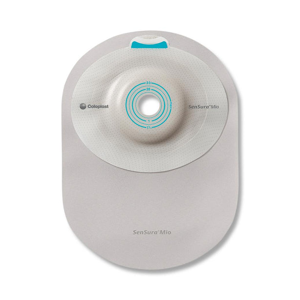 COLOPLAST SenSura Mio 1-Piece Convex Closed Pouch with Belt Tabs, Light Maxi, Cut-to-Fit, Transparent, 3/8" to 1-11/16" Stoma - 16335 - 10 Each