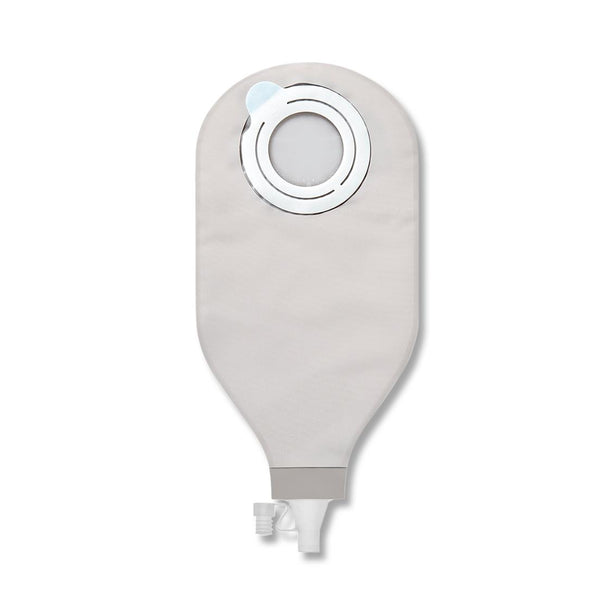 SenSura Mio Flex 2-Piece High-Output Pouches with Tap Outlet, Transparent, Yellow, 1080 mL, 12-1/2" - 18658 - 10 Each