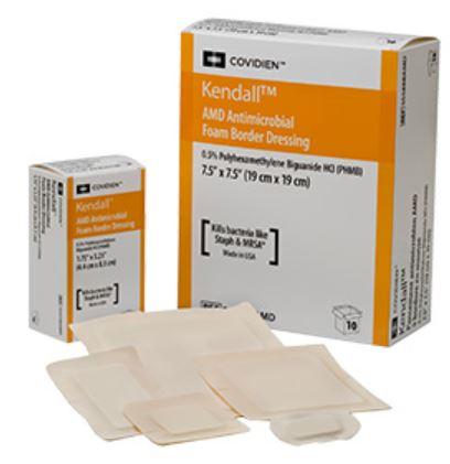 CARDINAL HEALTH Kendall AMD Foam Border Dressings 55535AMD 50 Each - MDL-COV55535AMD