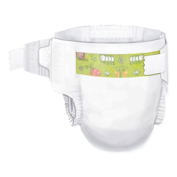 CARDINAL HEALTH Curity Baby Diapers with Hook-and-Loop Stretch Tabs 80008A 320 Each - MDL-COV80008A