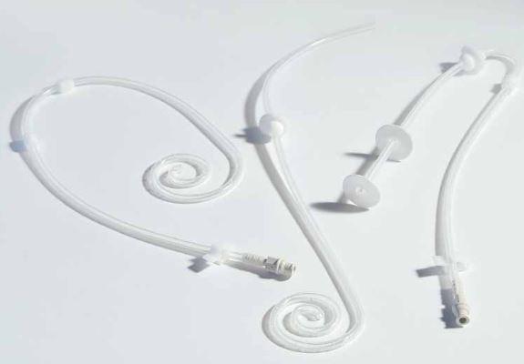 Swan Neck Tenckhoff 2-Cuff Pediatric Catheter, Argyle - 90208 - 1 Each