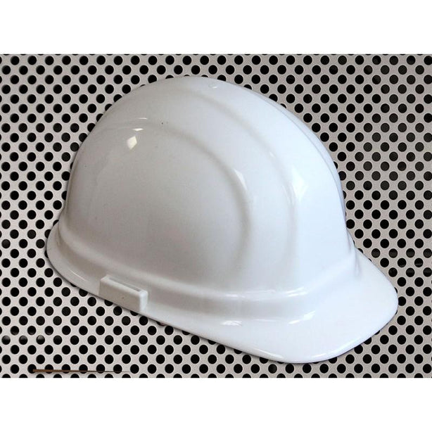 Chicago Protective Protective White Plastic Slotted Hard Cap - CPBHCWHITESLT