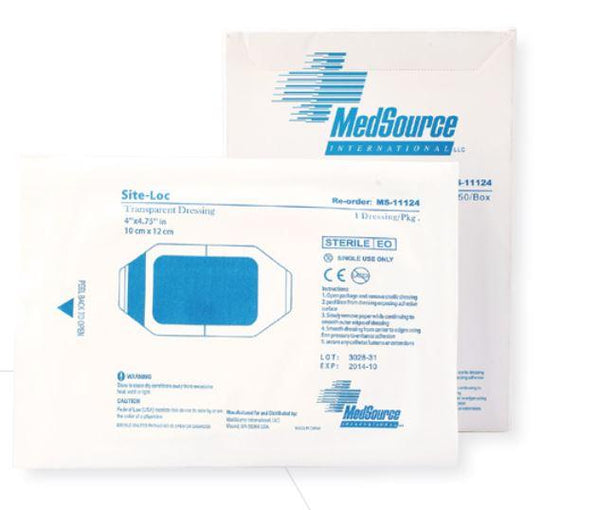 MEDSOURCE LABS Site-Loc Transparent Dressing MS-11121 400 Each - MDL-CPEMS11121
