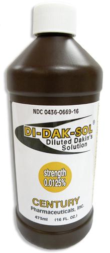 Di-Dak-Sol Diluted Dakin Solution - 0436-0669-16 - 8 Each - MDL-CPI0436066916