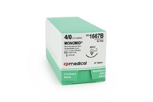 Cp Medical Monomid Nylon Nonabsorbable Sterile Sutures - CPQ1667B