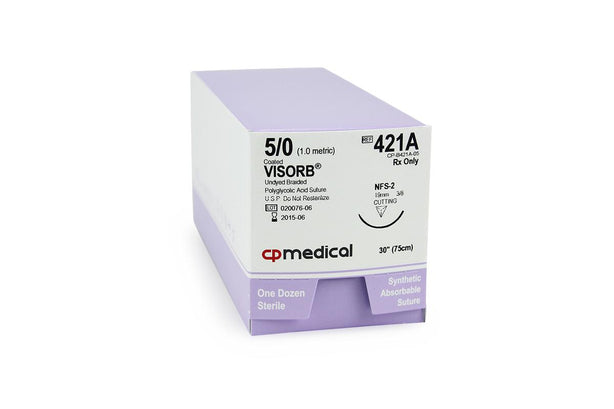 Cp Medical Visorb Undyed Synthetic Absorbable Sutures 421A 12.0 Each-MDL-CPQ421A