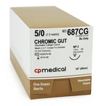 Cp Medical Chromic Gut Natural Absorbable Suture 687CG - 12.0 Each - MDL-CPQ687CG