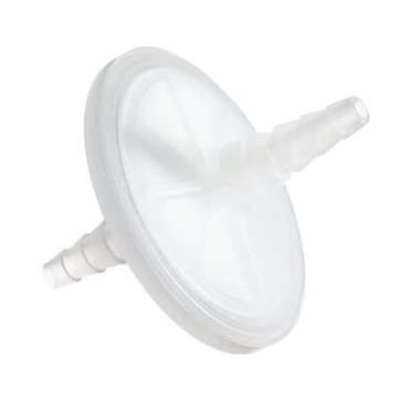 Cole Parmer Cole-Parmer PTFE Nonsterile Syringe Filter with Polypropylene Housing, 0.2 µm Pore Size, 50 mm Dia., 1/4" to 1/2" (6 to 12.7 mm) Hose Barbs - 291528 - 20 Each
