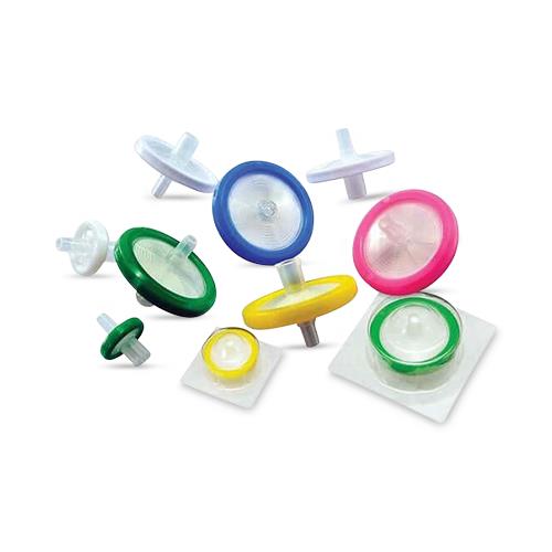 Cole Parmer Argos Technologies Sterile Polypropylene Syringe Filter with PVDF Membrane, Blue, 0.45 µm Pore Size, 30 mm Dia. - 439633 - 45 Each