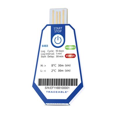 Control Company Traceable Single-Use Data Loggers 6483 10.0 Each-MDL-CPW6483
