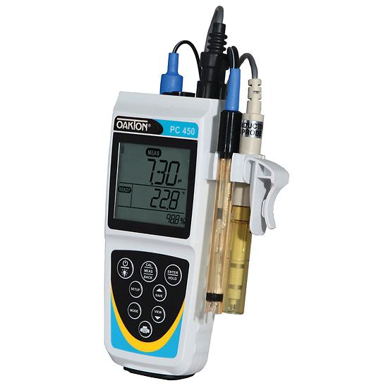Oakton Instruments Cole-Parmer Inst Waterproof Meter, Ph / Con 450, W/Separte Probes - WD-35630-12 - 1 Each