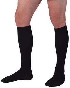 Carolon Knee-Length Support Knee-High Compression Hosiery, Black, Size C - CRO101304