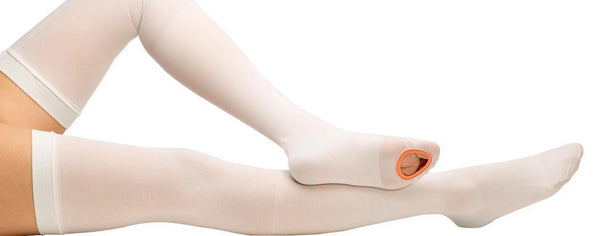 Carolon Anti-Embolism Antiembolism Thigh-Length Stockings, Nylon, Size S - 611 - 1 Pair