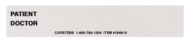 Patient ID Cards - 1649-01 - 100 Each - MDL-CRT164901