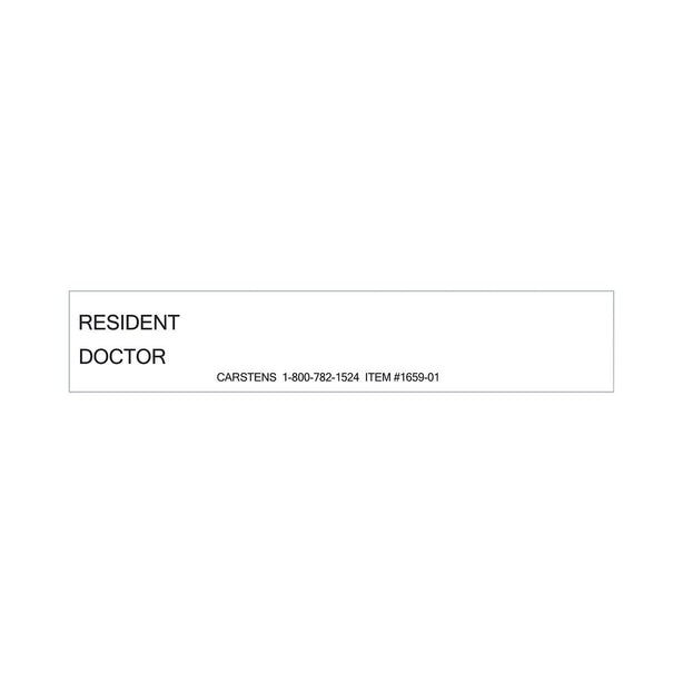 Resident/Dr ID Labels - 1659-01 -  - MDL-CRT165901