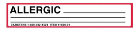 Carstens Allergy Card 1669-01 - 100.0 Each