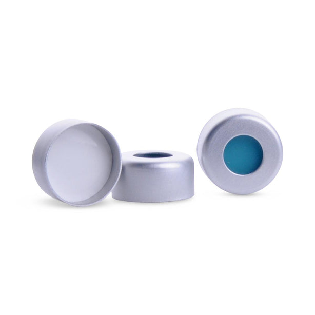 DWK Wheaton Microliter Certified UltraPure Septa Crimp Cap, Nonslit Septa - 11-0038A - 100 Each