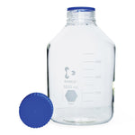 DWK KimCote GLS 80 Clear Wide-Mouth Media Bottle, 5L - 14390-5000 - 1 Each