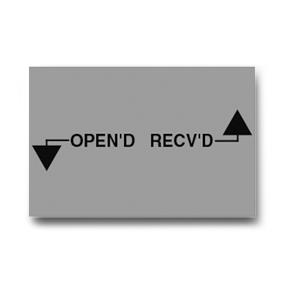Centurion Opened/Received Gun Labels - CSL1530RL - - MDL-CSL1530RL