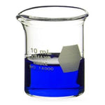 DWK Kimble 14000-10 Low No-Spout Griffin Glass Beaker with Scale, 10 mL - MDL-CSX1400010 - 48 Each