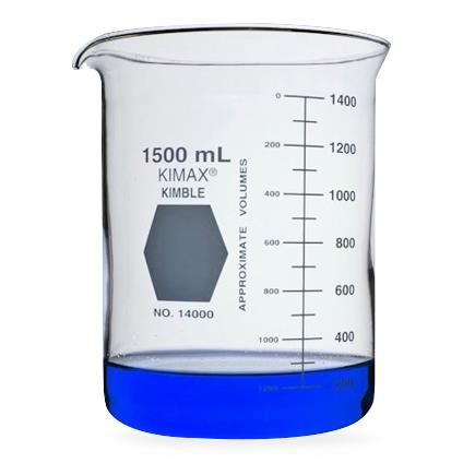 Dwk Life Sciences Kimble Griffin Low Scale Beakers 14000-1500 - 16.0 Each - MDL-CSX140001500