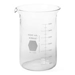 DWK Kimble 14000-4000 Low No-Spout Griffin Glass Beaker with Scale, 4,000 mL - MDL-CSX140004000 - 6 Each