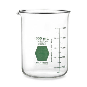 Dwk Life Sciences KIMAX Low Form Griffin Colorware Glass Beakers - CSX14000G600