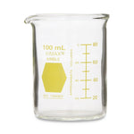 Dwk Life Sciences KIMAX Colorware Glass Yellow-Coded Griffin Beaker, Low Form, 150mL - CSX14000Y150
