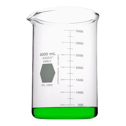Dwk Life Sciences Kimble Heavy Low Scale Beakers 14005-4000 - 4.0 Each - MDL-CSX140054000