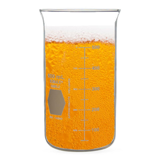 Dwk Life Sciences Kimax Form Tall No-Spout Berzelius Glass Beaker, 200 mL - 14020-200 - 12 Each