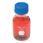 Dwk Life Sciences Kimble Round Glass Media Bottles with Blue Screw Caps 14395-250 - 10.0 Each - MDL-CSX14395250