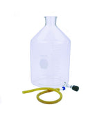 DWK Kimble Graduated Bottle 14612F-10000 Reservoir, Bottom Valve Outlet, Detachable Quick-Release Connector, Tooled Top, Narrow Mouth for 11.5 mm Rubber Stopper, 10 L Capacity, 230 mm x 400 mm - MDL-CSX14612F1000 - 1 Each