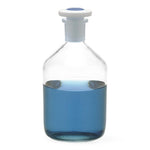DWK Kimble PIFE solution 15097-100 Narrow Mouth Bottle, Clear Glass, 100 mL Capacity, Red Stopper Size 14 - MDL-CSX15097100 - 1 Each