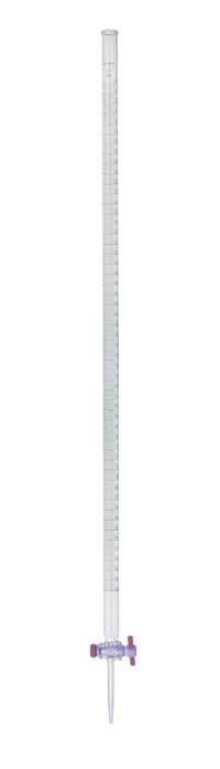 Dwk Life Sciences Kimble Class B Glass Buret with Straight Bore PTFE Stopcock, 100 mL - 17026F-100 - 1 Each
