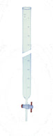 DWK Kimble Disposable Class A Glass Buret with Straight PTFE Stopcock and Dust Cap, 500 mL - 17080F-500 - 2 Each