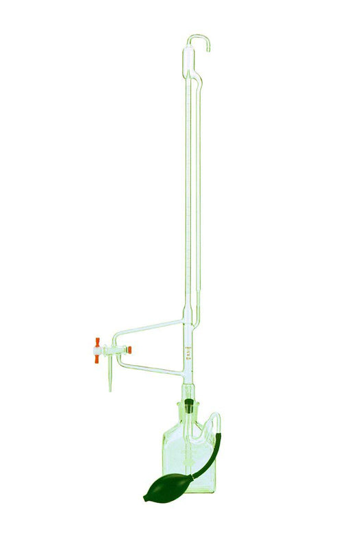 DWK Kimble Auto Reservoir 17124F-10 Class-A Buret Automatic Bottle with 3-Way PTFE Stopcock, 10 mL - MDL-CSX17124F10 - 1 Each