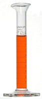 DWK Kimble 20022-10 Class B To Contain Cylinder with Pour Spout, Bumper, White Scale, 10 mL - MDL-CSX2002210 - 12 Each
