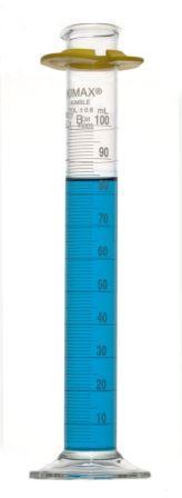 DWK Kimble 20024-1000 Class B Cylinder with White Single Metric Scale, Bumper, 1000 mL - MDL-CSX200241000 - 4 Each