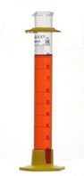 DWK Kimble Educational Grade Cylinder with Plastic Base, Bumper, Blue Scale, 10 mL - 20025H-10 - 24 Each