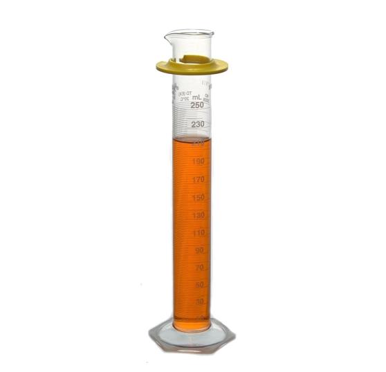 DWK Kimble and 20026-250 Class A Serialized / Certified TD Cylinder, Bumper, White Scale, 250 mL - MDL-CSX20026250 - 4 Each