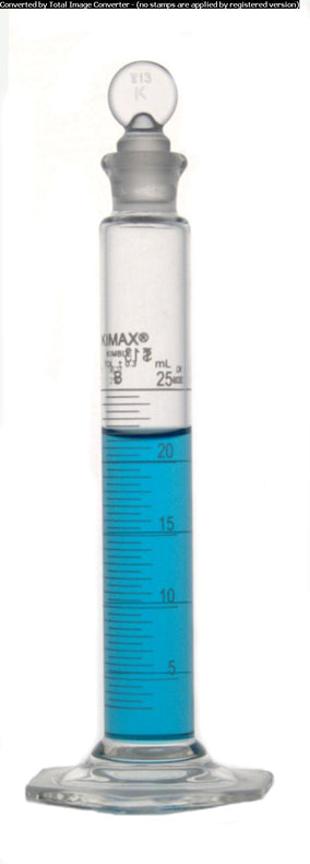 Dwk Life Sciences Kimble ClsB Cylinder with Glass Stopper and Scale - CSX2003925