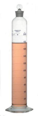 Dwk Life Sciences Kimble Class B Cylinder with Single Metric Blue 20040-2000 - 2.0 Each