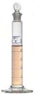 Dwk Life Sciences Kimble Class B Cylinder with Single Metric Blue Scale, Standard Taper Stopper, 25mL - CSX2004025