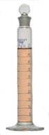 Dwk Life Sciences Kimble Class B Cylinder with Single Metric Blue Scale, Standard Taper Stopper, 50mL - CSX2004050
