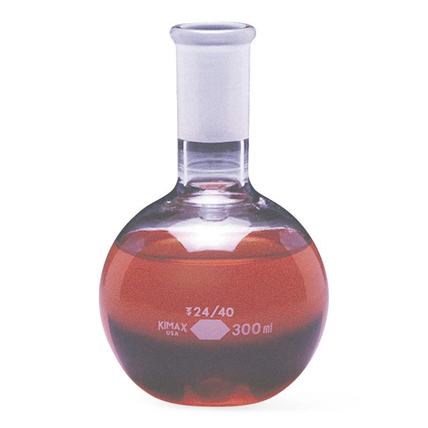 Dwk Life Sciences Kimble Flat Bottom Short Neck Flat-Bottom Boiling Flask: 24/40 ST Joint, 300mL - CSX25055300