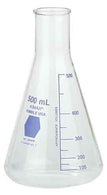 Dwk Life Sciences KIMAX Colorware Narrow Mouth Erlenmeyer Flask, Blue Scale, 250 mL - 26500B-250 - 12 Each