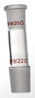DWK Kimble 274750-0242 Enlarging Connecting Adapter, 14/20 Outer Dia., 24/40 Inner Dia. - MDL-CSX2747500242 - 1 Each