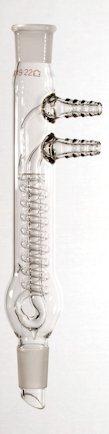 Dwk Life Sciences Kimble w / Coil-Type Reflux Condenser, 2 Upper Hose Barbs, 225 mm - CSX2830100000